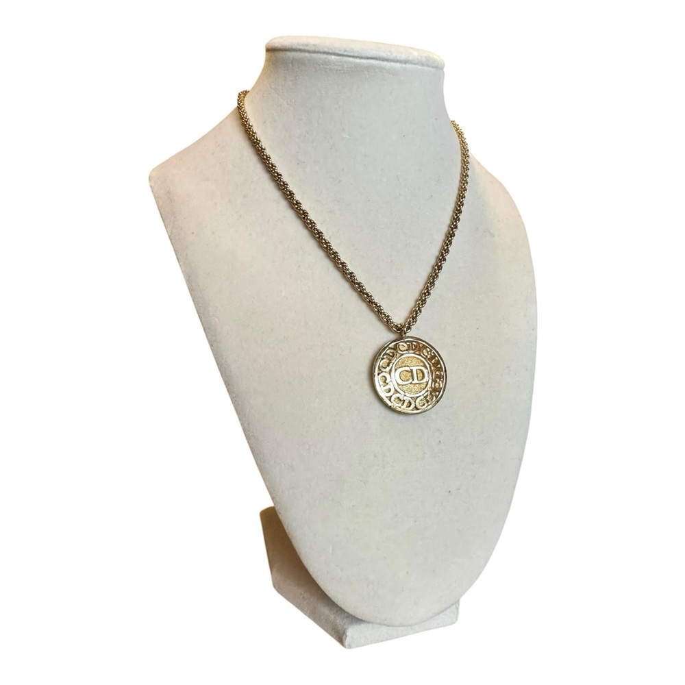 Dior Gold Medallion Necklace